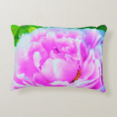 Atemberaubende Blume für doppelrosa Peony Dekokissen (Rückseite)