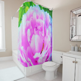 Atemberaubende Blume für doppelrosa Peony Duschvorhang