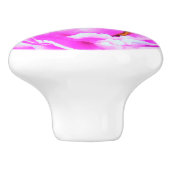 Atemberaubende Blume für doppelrosa Peony Keramikknauf (Seitenansicht)