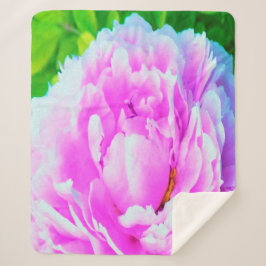 Atemberaubende Blume für doppelrosa Peony Sherpadecke