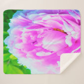 Atemberaubende Blume für doppelrosa Peony Sherpadecke (Vorderseite (Horizontal))