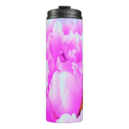 Atemberaubende Blume für doppelrosa Peony Thermosbecher