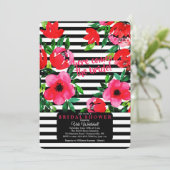 Atemberaubende Blumeneinladung Einladung (Stehend Vorderseite)