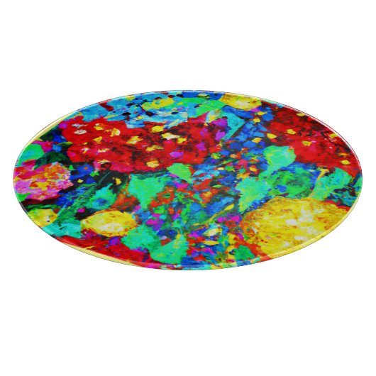 Atemberaubende Blumenmuster Schneidebrett (Ecke)