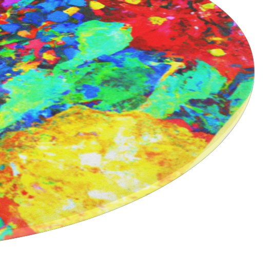 Atemberaubende Blumenmuster Schneidebrett (Ecke)