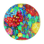 Atemberaubende Blumenmuster Schneidebrett (Vorderseite)