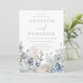 Atemberaubende Blüten während der Hochzeiten Einladung (Stehend Vorderseite)