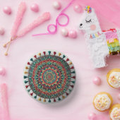 Atemberaubende Boho Mandala Teller - Vibrant & Uni (Party)