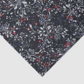 Atemberaubende botanische, subtil gotische Weihnac Seidenpapier (Detail)