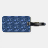 Atemberaubende Burg Blauer Blauer Toile de jouy Mo Gepäckanhänger (Rückseite horizontal)