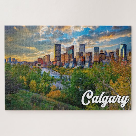Atemberaubende Calgary, Alberta, Kanada Puzzle (Horizontal)