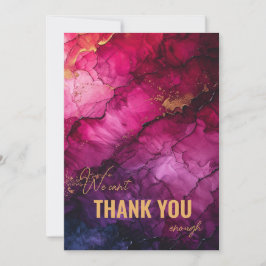 Atemberaubende Celestial Elegance Marble Symphony Dankeskarte