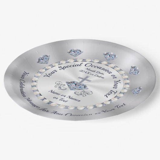 Atemberaubende, Christliche Teller, JEDER Anlass Pappteller (Schrägansicht)