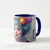 Atemberaubende Clown-Tasse für Monogramm Tasse (VorderseiteRechts)