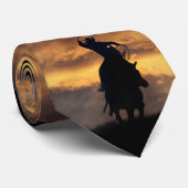 Atemberaubende Cowboy-Krawatte Krawatte (Gerollt)