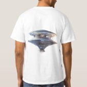 Atemberaubende Deep Space Station Illustration |  T-Shirt (Rückseite)