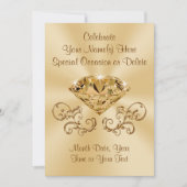 Atemberaubende Diamant-Einladungen PERSONALISIERT Einladung (Vorderseite)