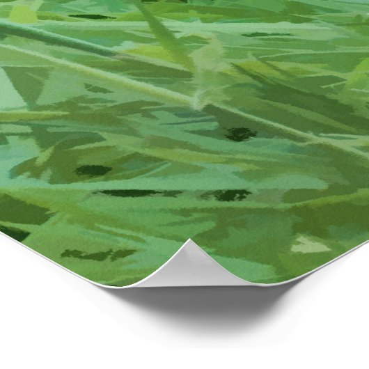 Atemberaubende Digitalmalerei eines schlafenden Fu Poster (Ecke)