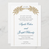 Atemberaubende Einladung der jüdischen Hochzeit in (Vorne/Hinten)