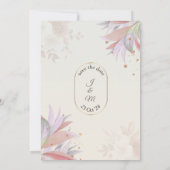 Atemberaubende Einladung zur Hochzeit, Herbst-Blät (Rückseite)