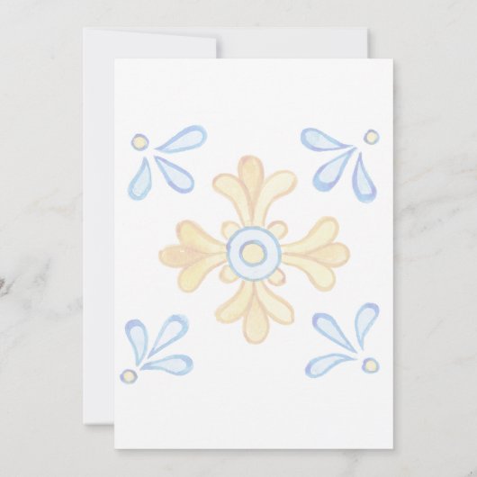 Atemberaubende Einladung zur Hochzeit im toskanisc (Rückseite)