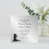 Atemberaubende Einladung zur Silberhochzeit (Stehend Vorderseite)