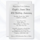 Atemberaubende Einladungen zum 40. Geburtstag von