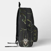 Atemberaubende elegante Lotus-Blume. Bedruckter Rucksack (Links)