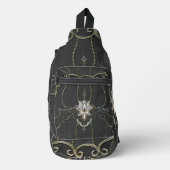 Atemberaubende elegante Lotus-Blume. Crossbody Bag (Vorderseite)