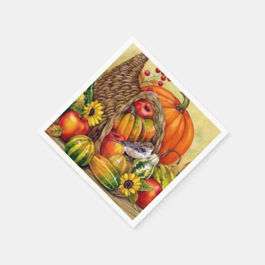 atemberaubende Erntedank Serviette (Ecke)