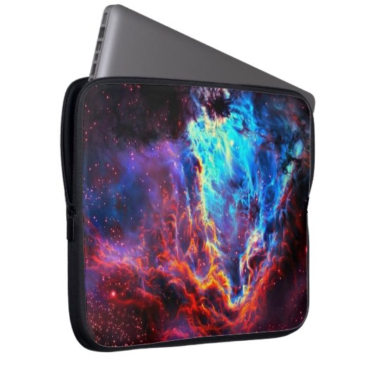 Atemberaubende Farbe Composite-Star-Nebel Laptopschutzhülle (Vorne Rechts)