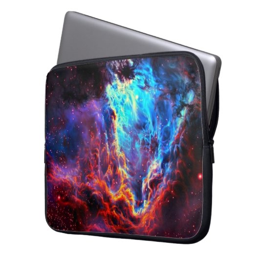 Atemberaubende Farbe Composite-Star-Nebel Laptopschutzhülle (Vorderseite Links)