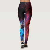 Atemberaubende Farbe Composite-Star-Nebel Leggings (Rückseite)