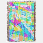 Atemberaubende Farben des geometrischen Musters Decke (Vorderseite Vertikal)