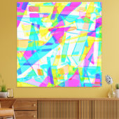 Atemberaubende Farben des geometrischen Musters Leinwanddruck (Insitu (Wohnzimmer))