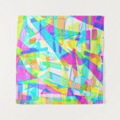 Atemberaubende Farben des geometrischen Musters Wandteppich (Vorderseite (Horizontal))