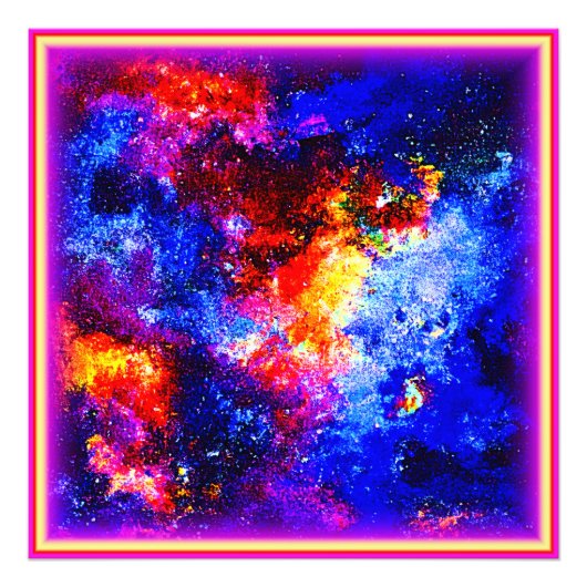 Atemberaubende Farben des Universums. Jetzt kaufen Fotodruck (Vorne)