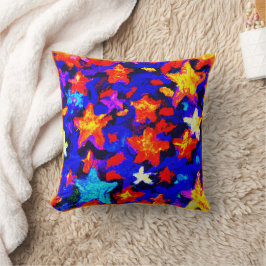 "Atemberaubende farbenfrohe Sterne". Jetzt kaufen Kissen