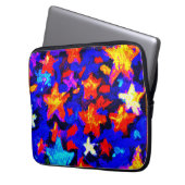 "Atemberaubende farbenfrohe Sterne". Jetzt kaufen Laptopschutzhülle (Vorderseite Links)