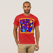 "Atemberaubende farbenfrohe Sterne". Jetzt kaufen T-Shirt (Vorne ganz)