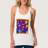 "Atemberaubende farbenfrohe Sterne". Jetzt kaufen Tank Top (Vorderseite)