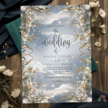 Atemberaubende Florals mit goldener Hochzeit