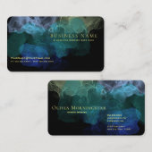 Atemberaubende Fluid-Tinte Abstrakt Visitenkarte (Vorne/Hinten)