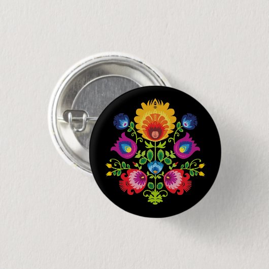 Atemberaubende Folklore Button (Vorne & Hinten)