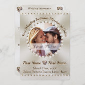 Atemberaubende FOTO-Cards für Hochzeiten, Einladung (Vorne/Hinten)