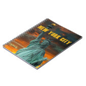 Atemberaubende Freiheitsstatue New York Notizblock (Linke Seite)
