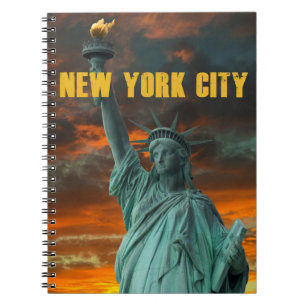 Atemberaubende Freiheitsstatue New York Notizblock