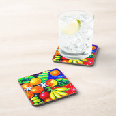 Atemberaubende Früchte Starry Sky. Jetzt kaufen Getränkeuntersetzer (Rechte Seite)