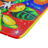Atemberaubende Früchte Starry Sky. Jetzt kaufen Schneidebrett (Ecke)