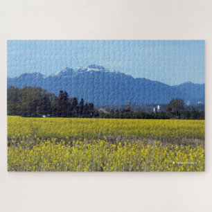 Atemberaubende Frühlingsfelder von Gold Futterrett Puzzle